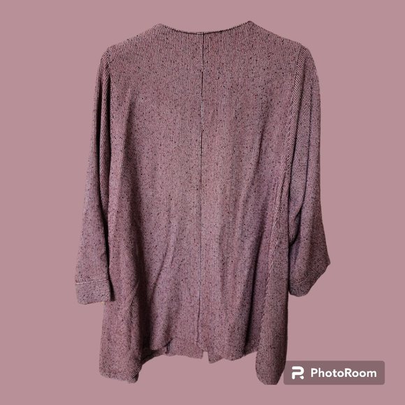 PalaPala Women's Tweed Red Sweater - Picture 2 of 3